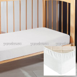 Prześcieradło dziecięce frotte z gumką 11 biały 120x60x10 cm TM Yaroslav